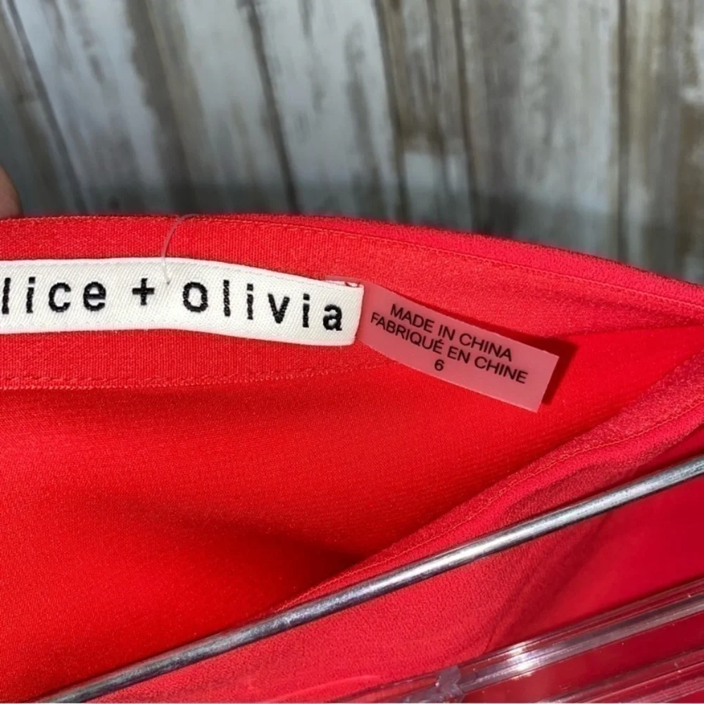NWT Alice + Olivia Bright Poppy Wrap Micro Mini Skirt - Picture 5 of 5